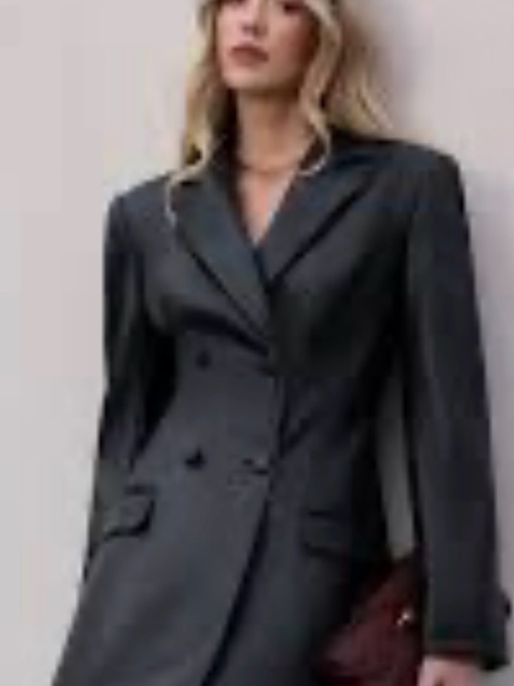 Commense Black Double-Breasted Women's Blazer